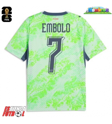 Suiza Breel Embolo #7 Segunda Equipación Mundial 2026 Manga Corta
